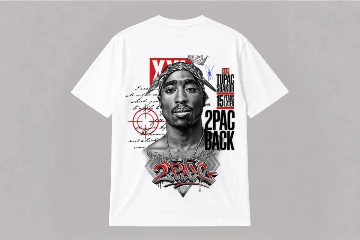 Tupac Shakur 2PAC Back Tribute