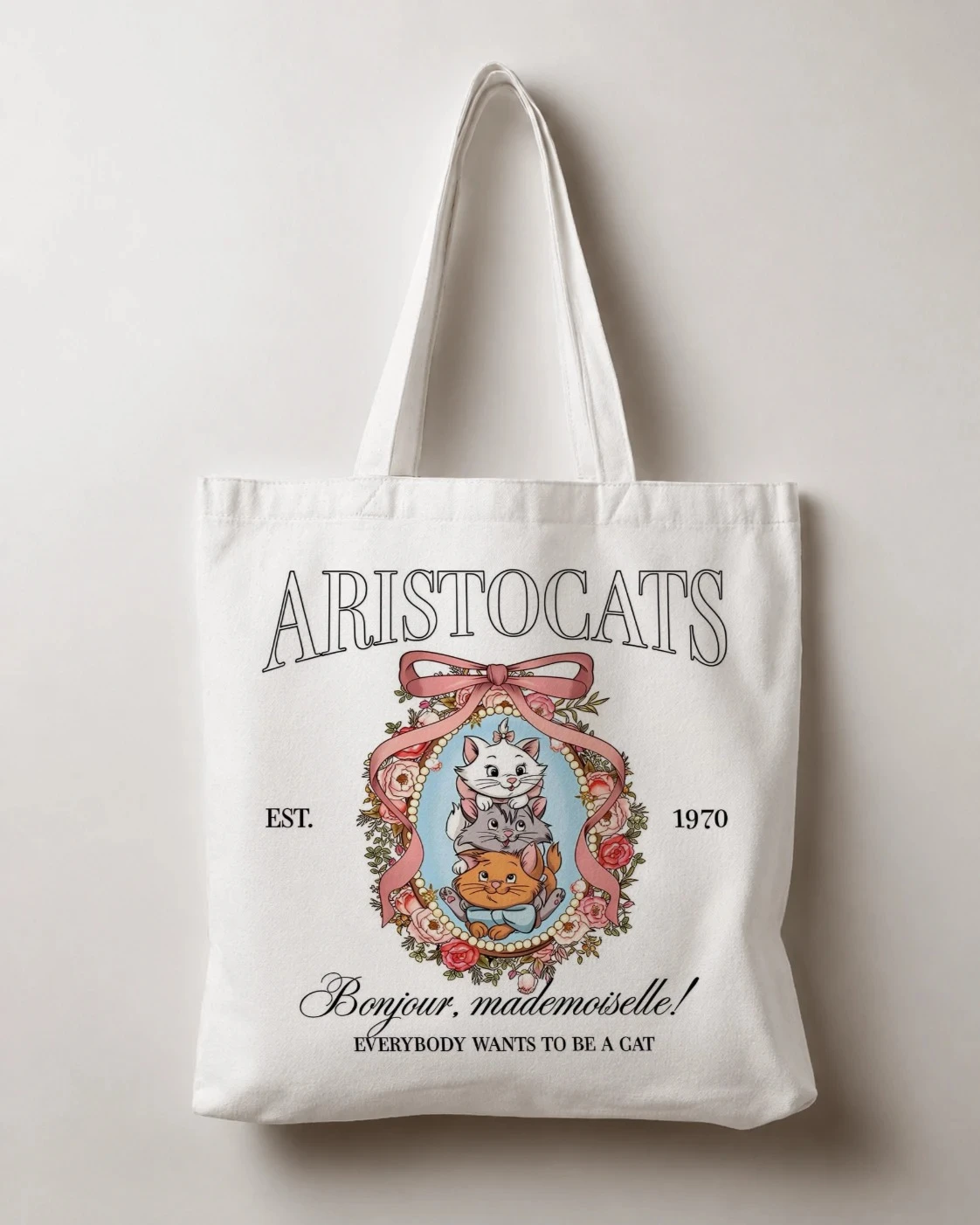 The Aristocats Vintage Portrait Canvas Tote Bag