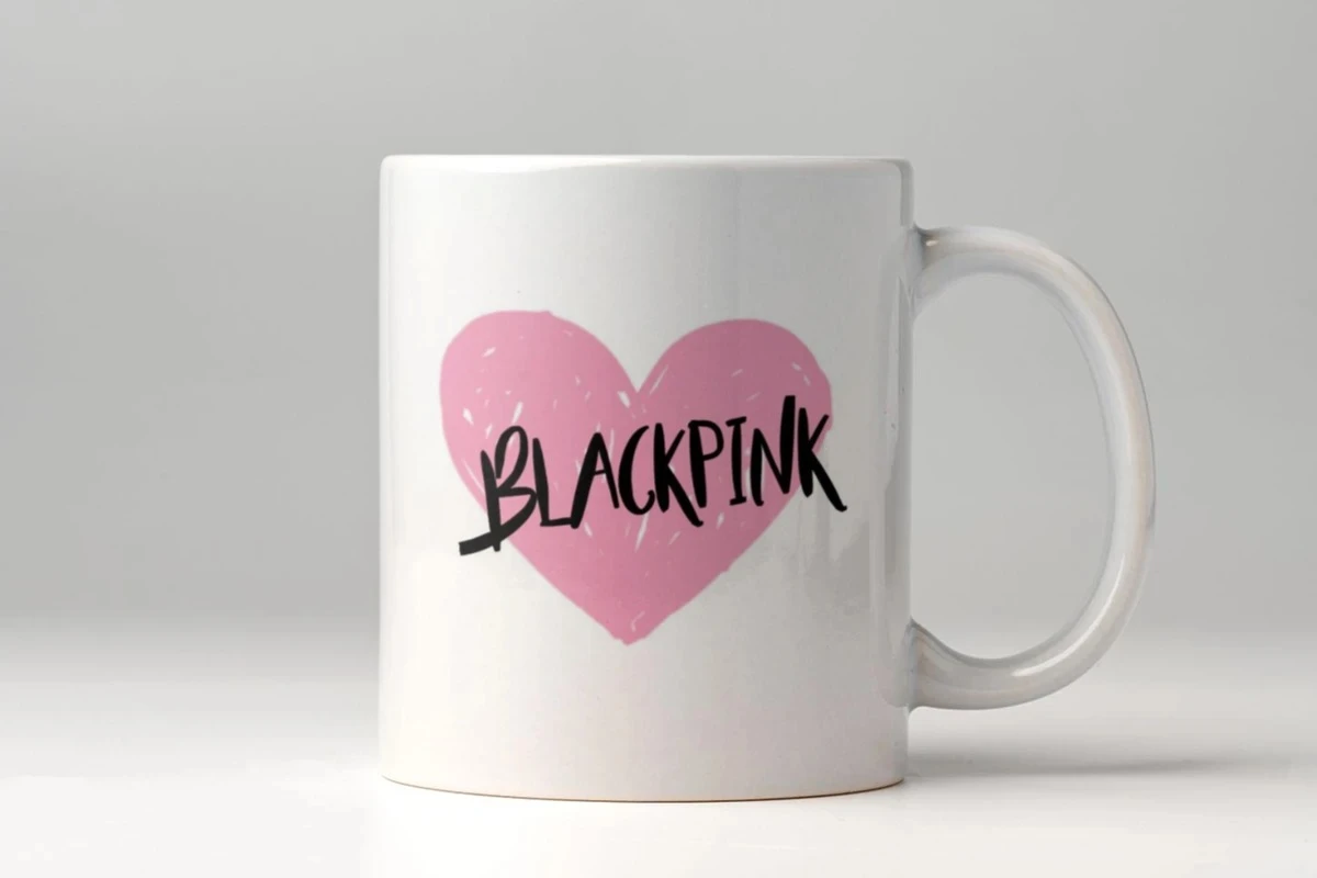 BLACKPINK Pink Heart Logo Mug